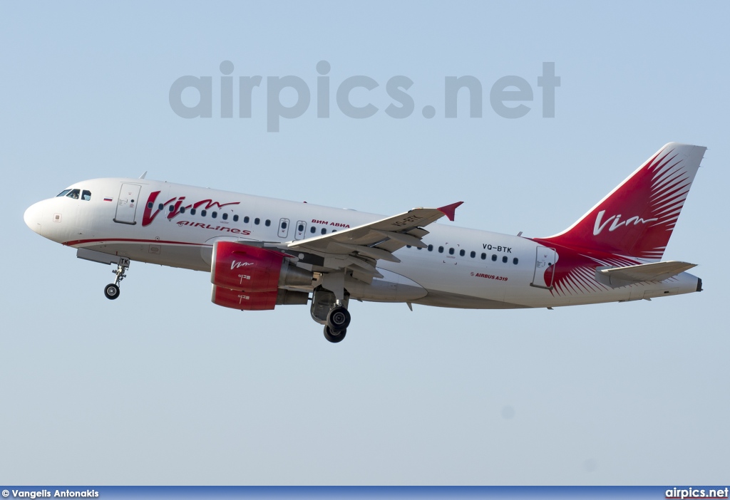 VQ-BTK, Airbus A319-100, VIM Airlines