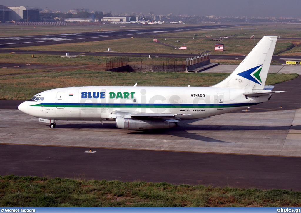 VT-BDG, Boeing 737-200AdvF, Blue Dart