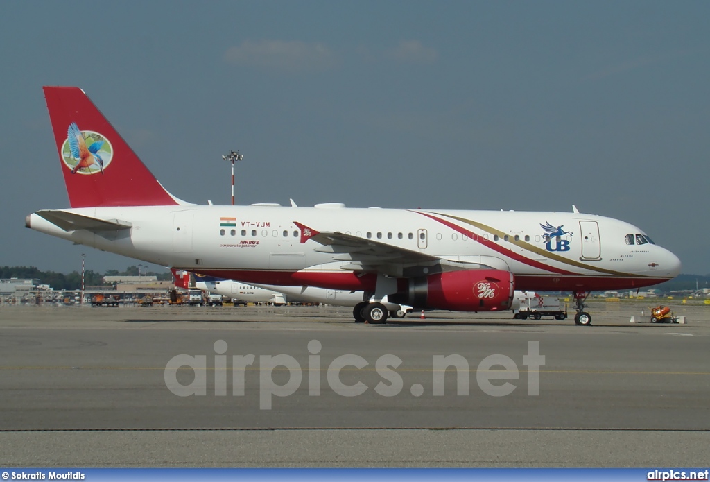 VT-VJM, Airbus A319-100CJ, Kingfisher Airlines