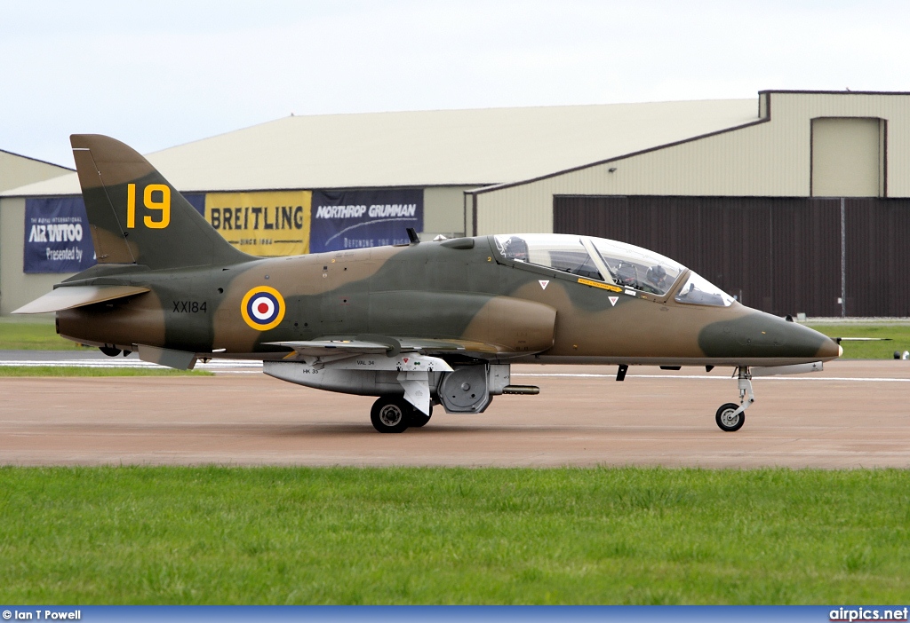 XX184, British Aerospace (Hawker Siddeley) Hawk T.1, Royal Air Force