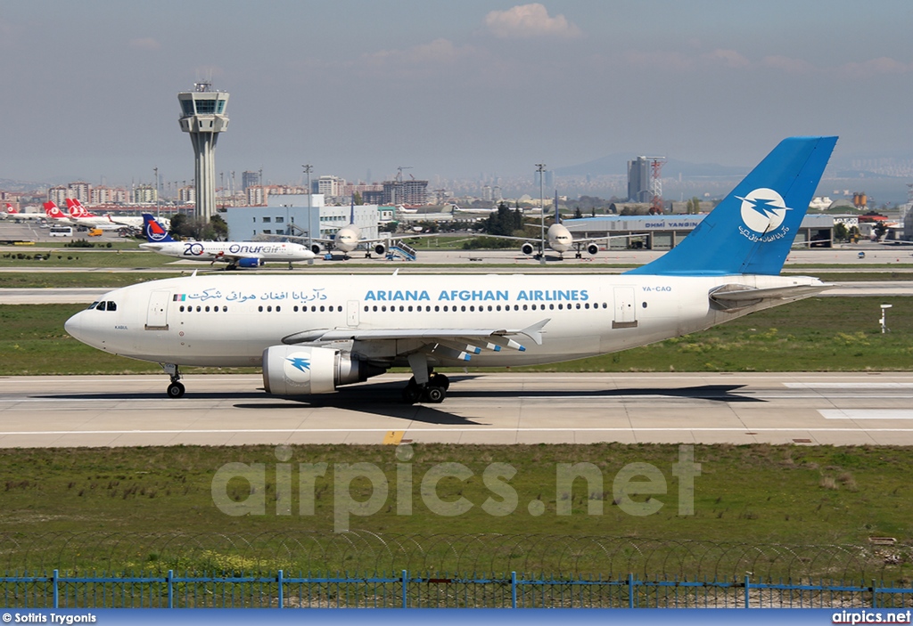 YA-CAQ, Airbus A310-300, Ariana Afghan Airlines