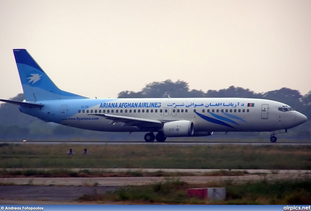 YA-PIB, Boeing 737-400, Ariana Afghan Airlines