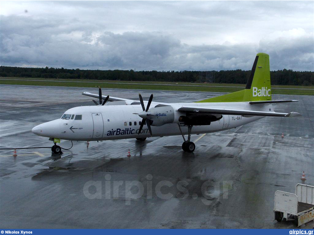 YL-BAT, Fokker 50, Air Baltic