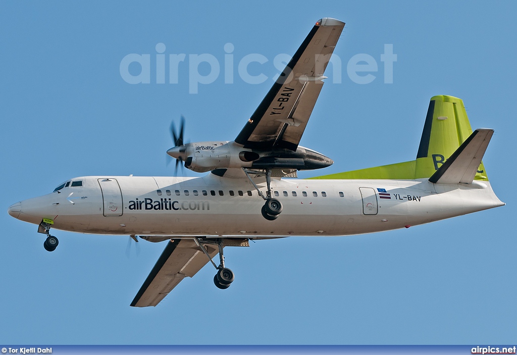 YL-BAV, Fokker 50, Air Baltic