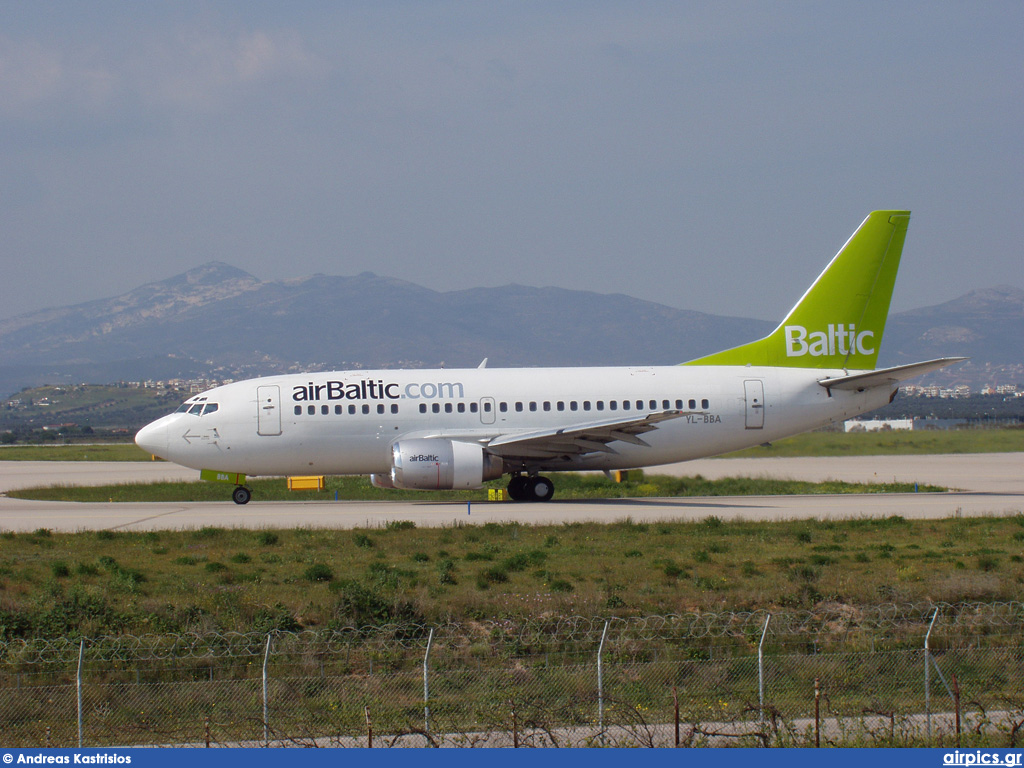 YL-BBA, Boeing 737-500, Air Baltic