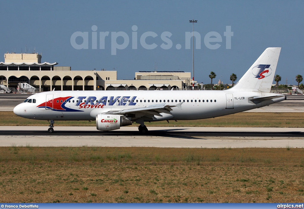 YL-LCB, Airbus A320-200, Travel Service (Czech Republic)