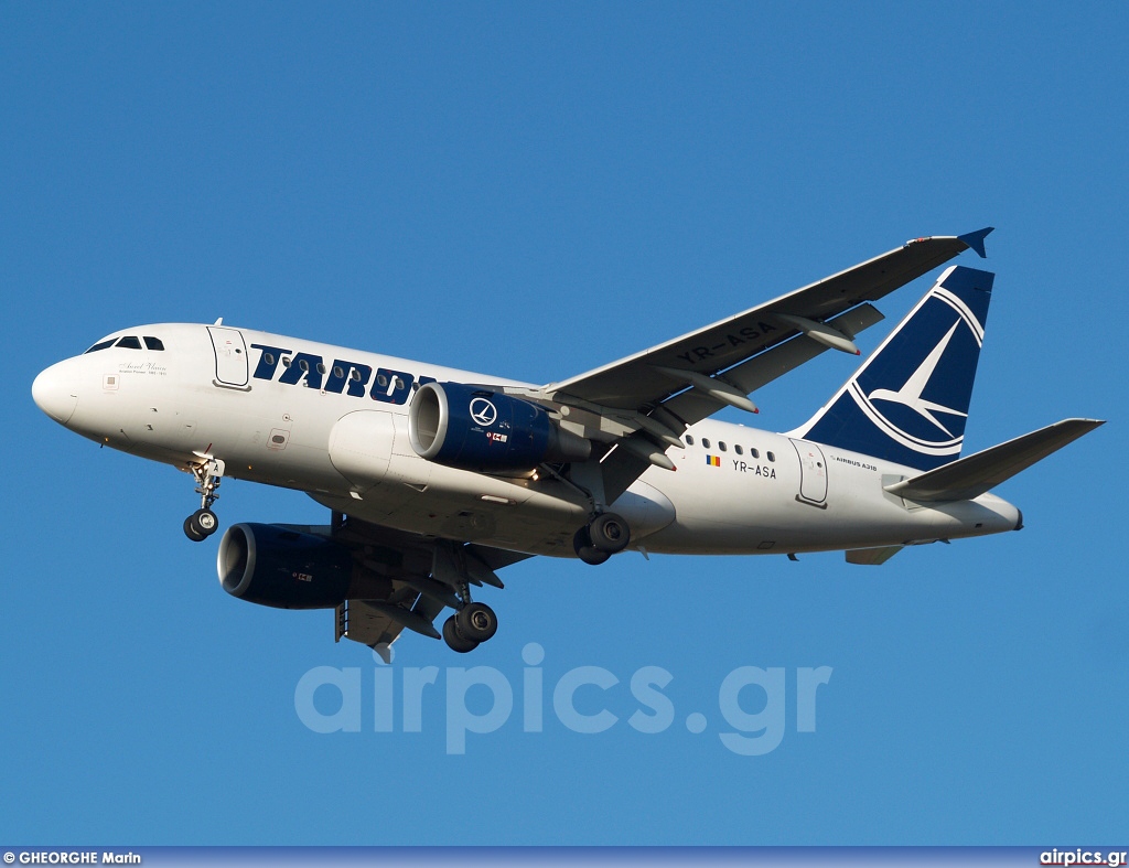 YR-ASA, Airbus A318-100, Tarom