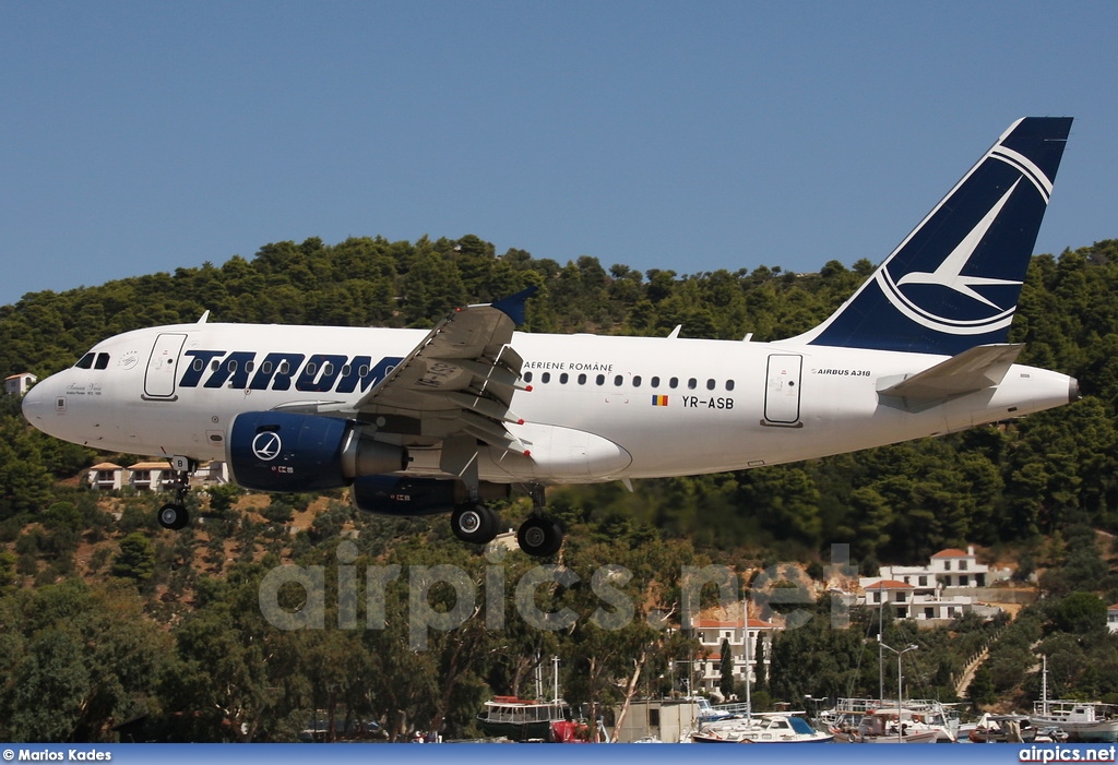 YR-ASB, Airbus A318-100, Tarom