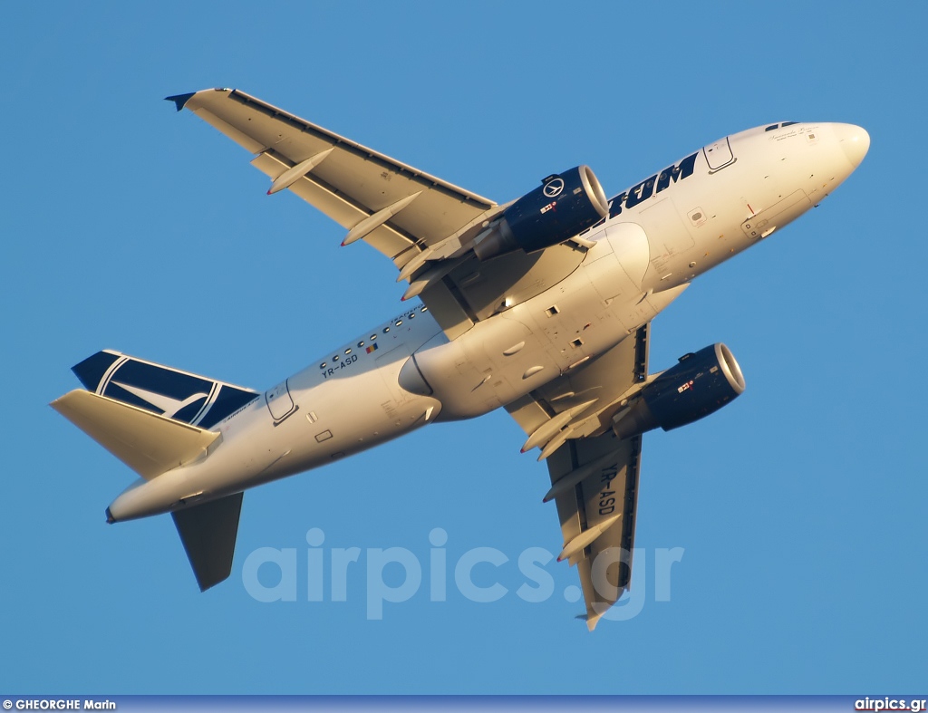 YR-ASD, Airbus A318-100, Tarom