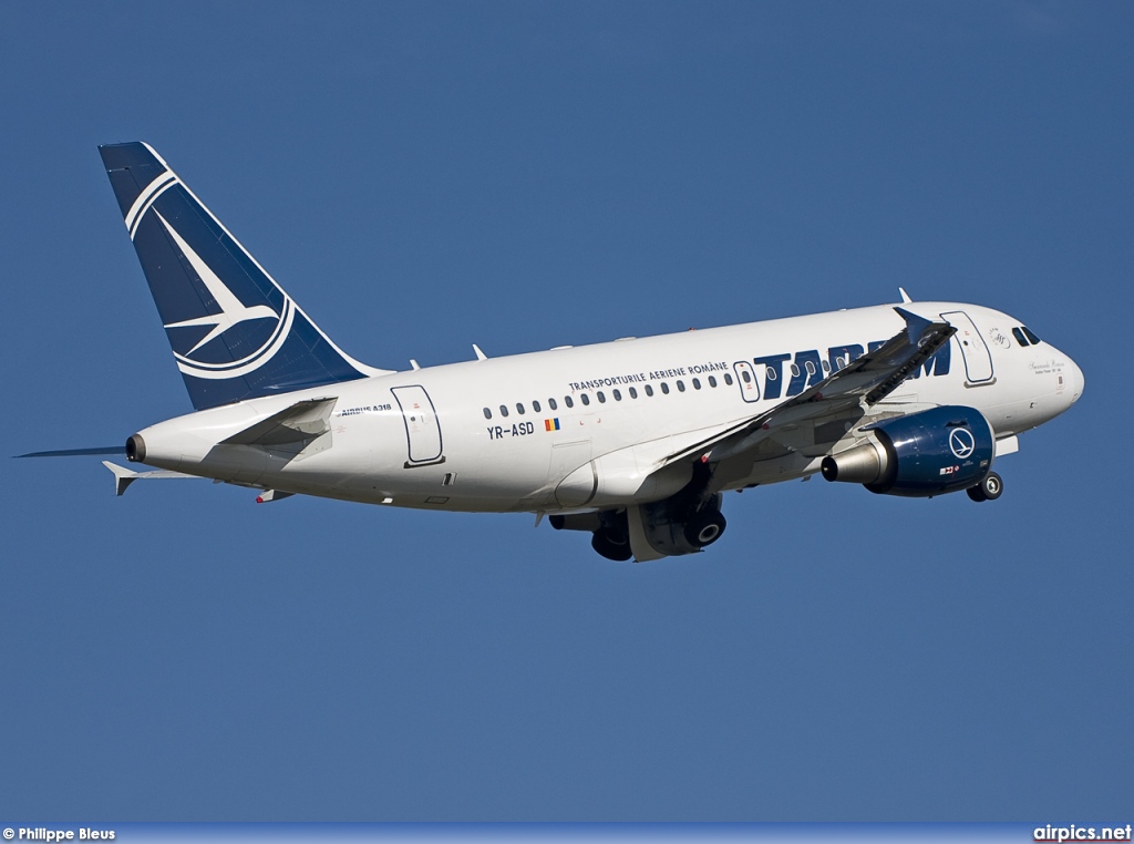 YR-ASD, Airbus A318-100, Tarom