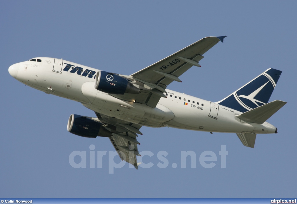 YR-ASD, Airbus A318-100, Tarom