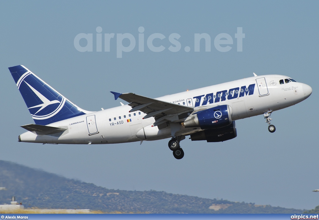 YR-ASD, Airbus A318-100, Tarom