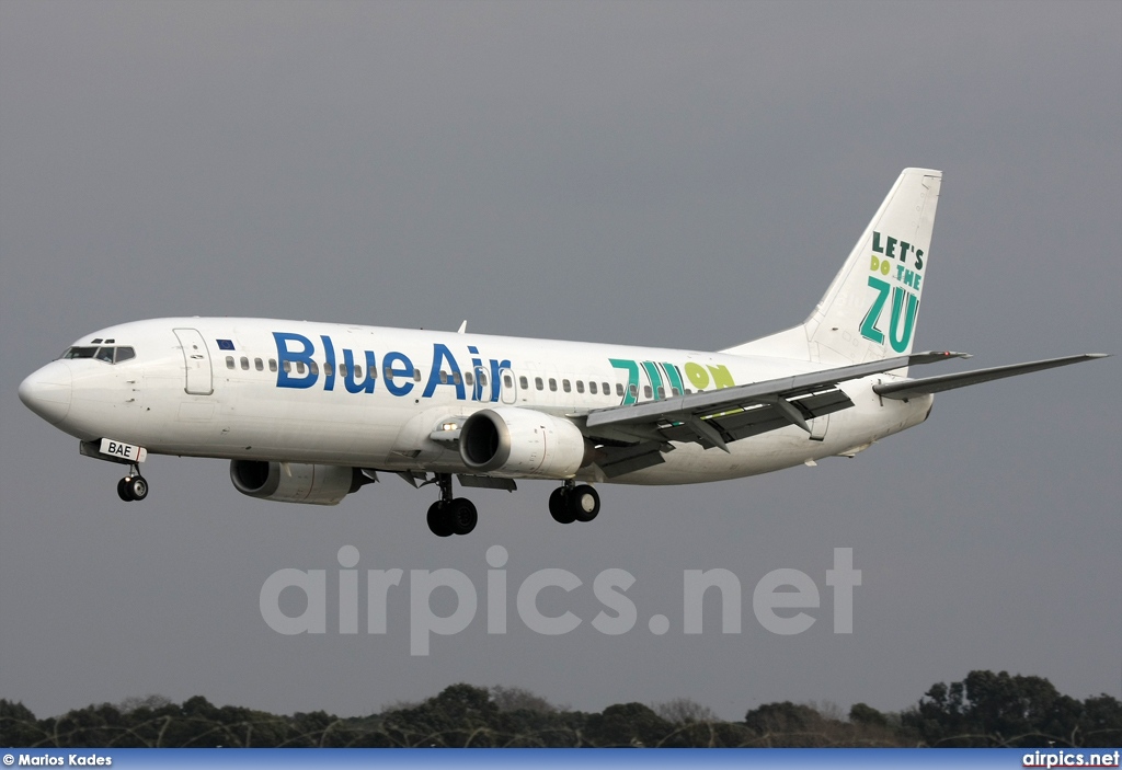 YR-BAE, Boeing 737-400, Blue Air