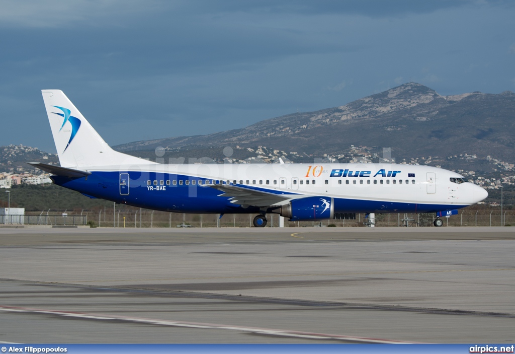 YR-BAE, Boeing 737-400, Blue Air