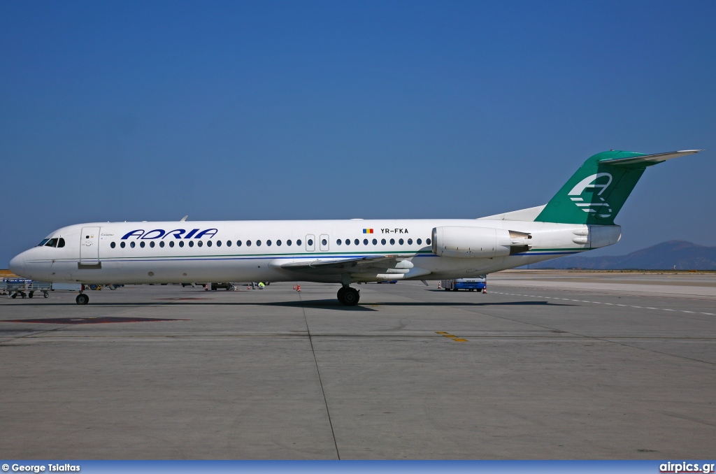 YR-FKA, Fokker F100, Adria Airways