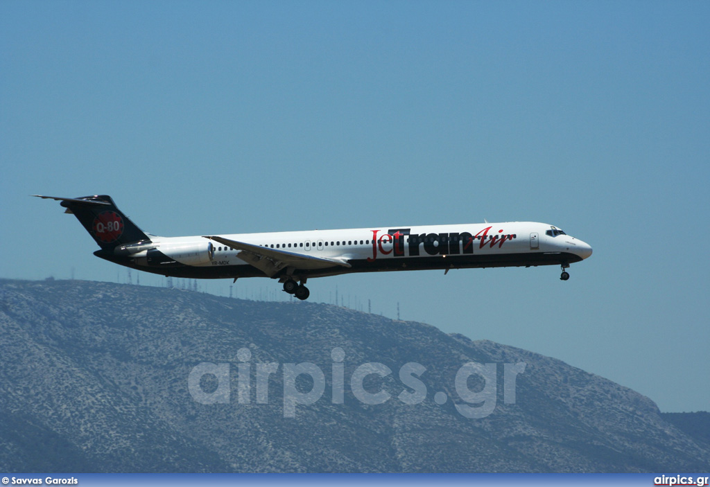 YR-MDK, McDonnell Douglas MD-82, Jet Tran Air