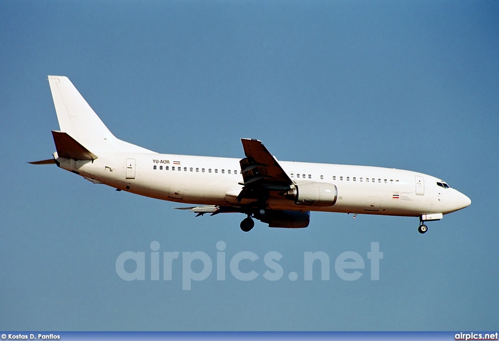 YU-AOR, Boeing 737-400, Jat Airways