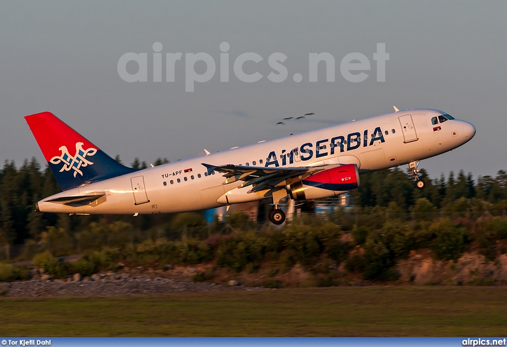 YU-APF, Airbus A319-100, Air Serbia