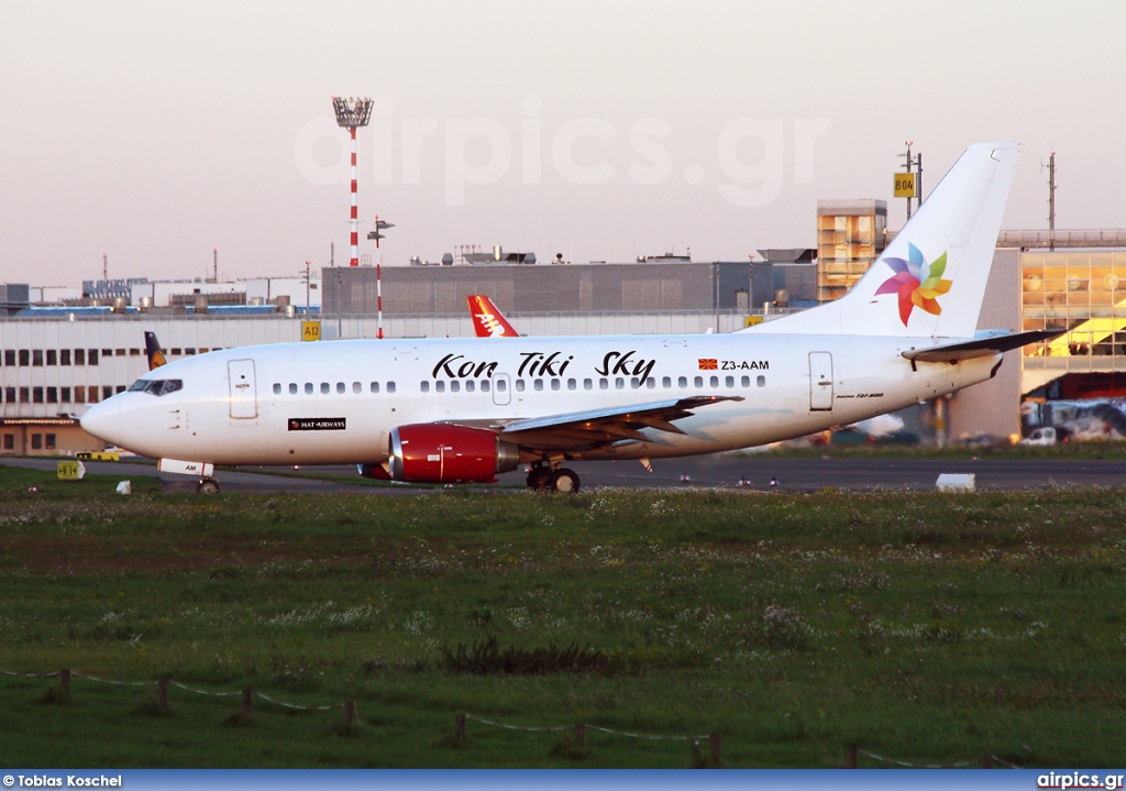 Z3-AAM, Boeing 737-500, MAT - Macedonian Airlines