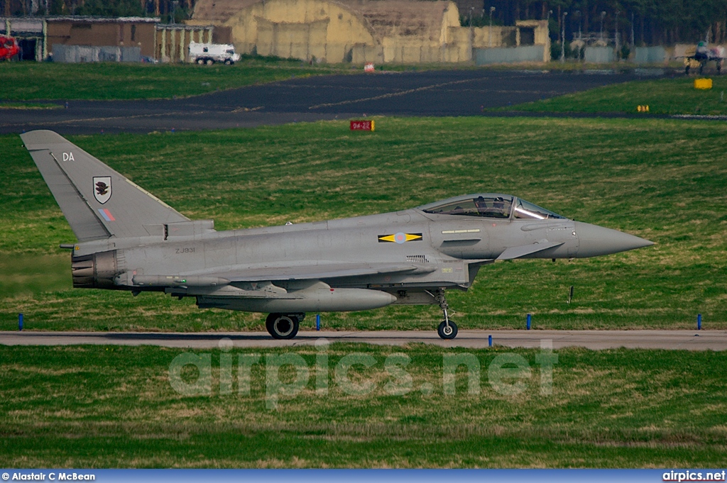 ZJ931, Eurofighter Typhoon F.2, Royal Air Force