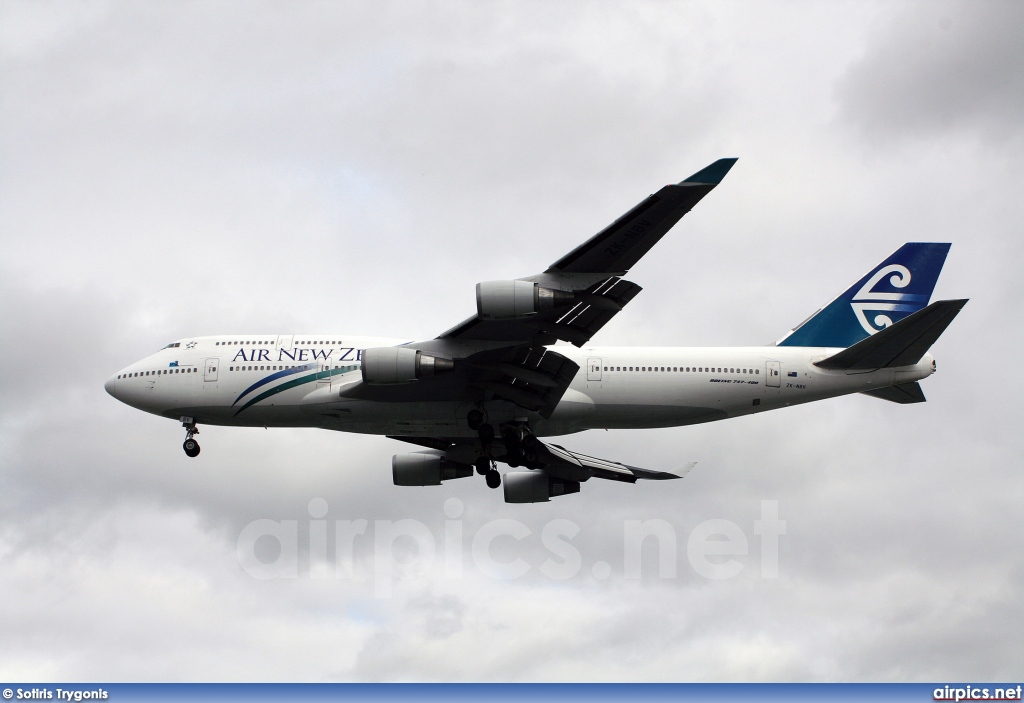 ZK-NBV, Boeing 747-400, Air New Zealand