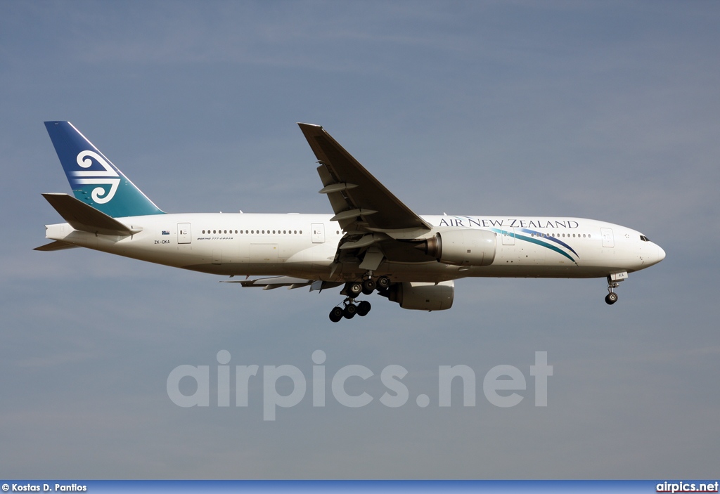 ZK-OKA, Boeing 777-200ER, Air New Zealand