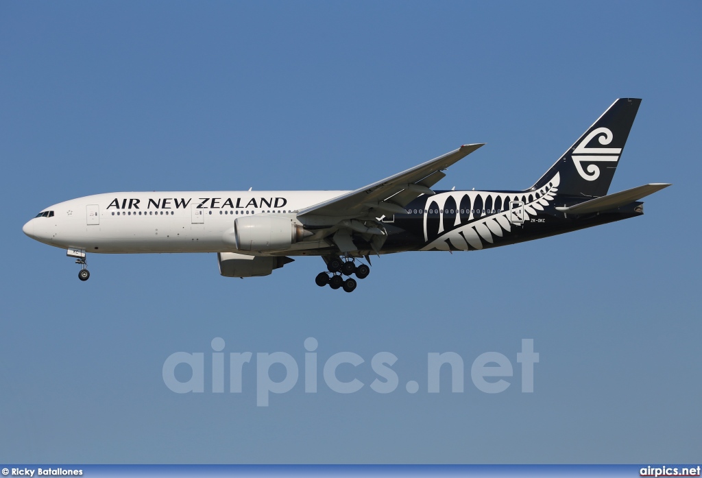 ZK-OKC, Boeing 777-200ER, Air New Zealand