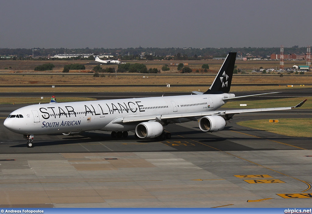 ZS-SNC, Airbus A340-600, South African Airways