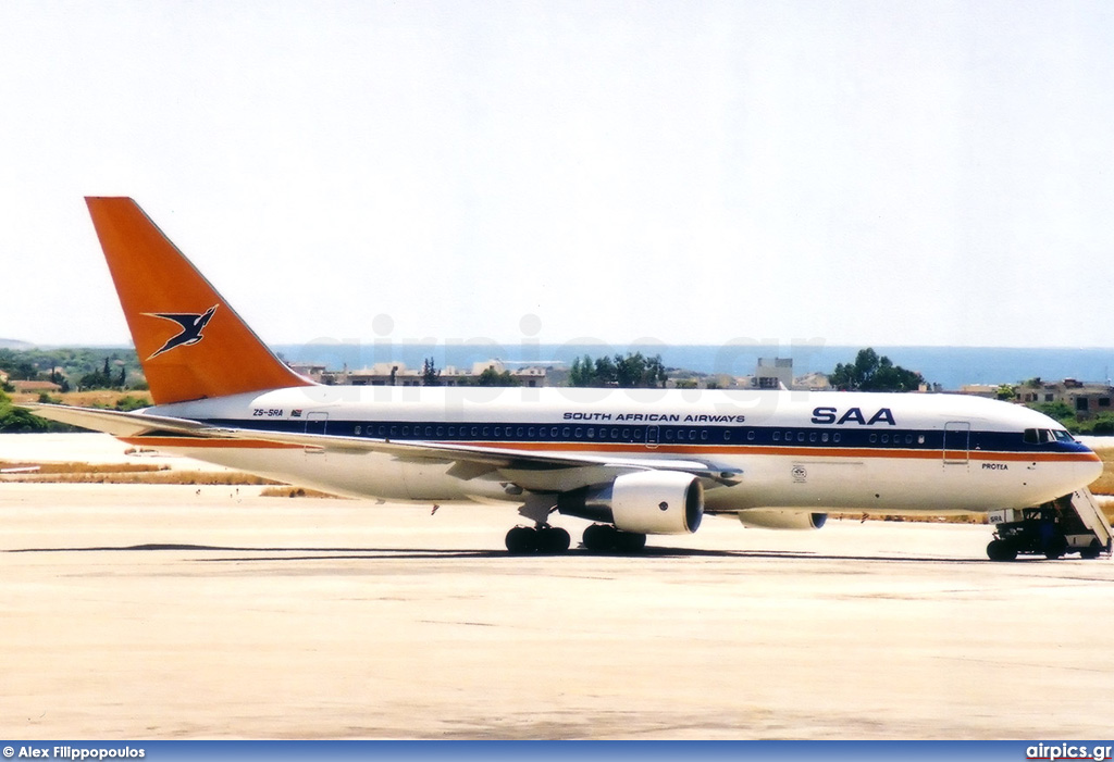 ZS-SRA, Boeing 767-200ER, South African Airways