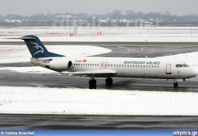 4O-AOP, Fokker F100, Montenegro Airlines