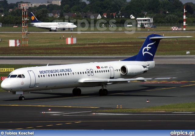 4O-AOT, Fokker F100, Montenegro Airlines