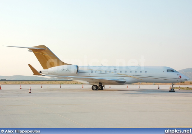 4X-COI, Bombardier Global 5000, Private