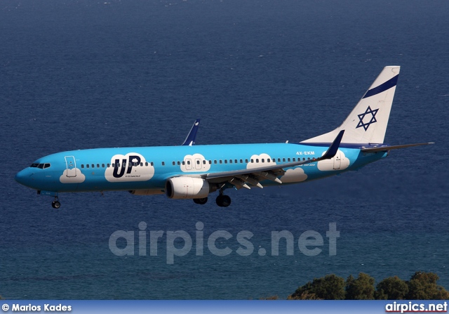 4X-EKM, Boeing 737-800, UP (EL AL)