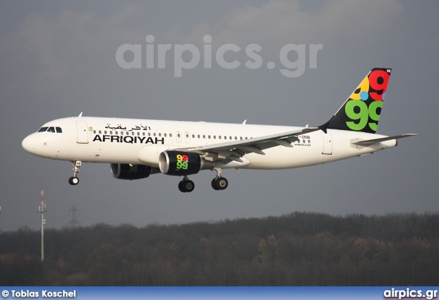 5A-ONB, Airbus A320-200, Afriqiyah Airways