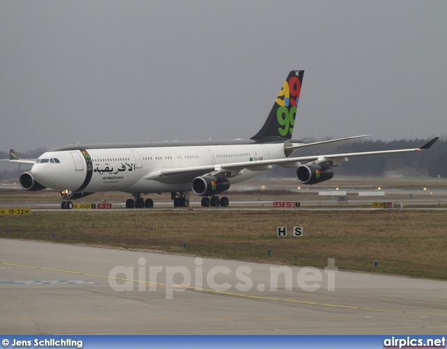 5A-ONE, Airbus A340-200, Afriqiyah Airways