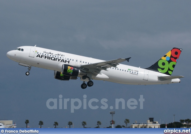 5A-ONM, Airbus A320-200, Afriqiyah Airways