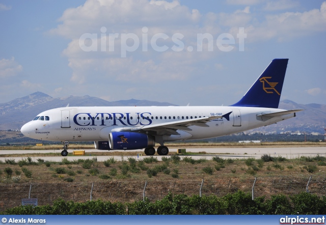 5B-DBP, Airbus A319-100, Cyprus Airways