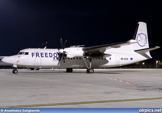5B-DCB, Fokker 50, Freedom Airways