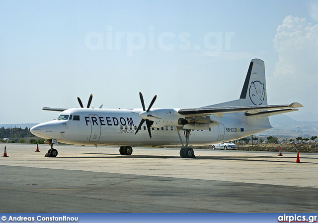 5B-DCB, Fokker 50, Freedom Airways