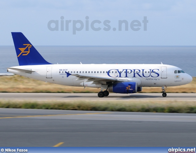 5B-DCF, Airbus A319-100, Cyprus Airways