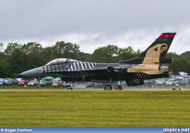 91-0011, Lockheed F-16C CF Fighting Falcon, Turkish Air Force