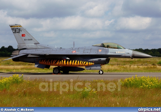 93-0688, Lockheed F-16C Fighting Falcon, Turkish Air Force