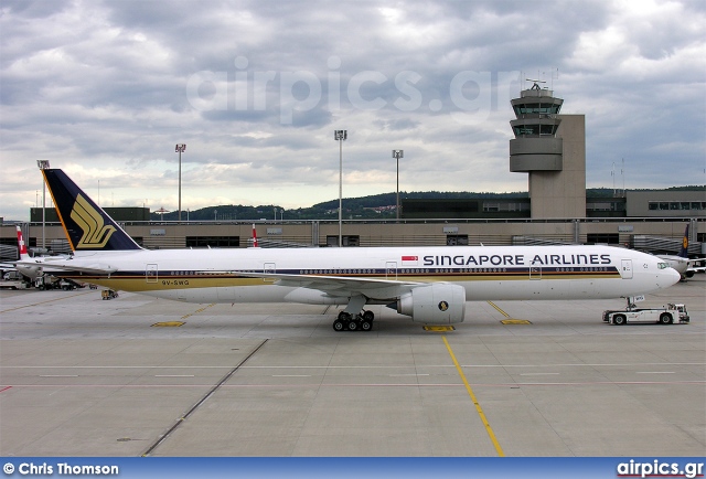 9V-SWG, Boeing 777-300ER, Singapore Airlines