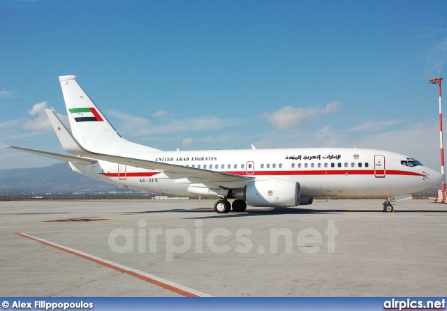 A6-DFR, Boeing 737-700/BBJ, United Arab Emirates