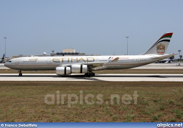 A6-EHC, Airbus A340-500, Etihad Airways