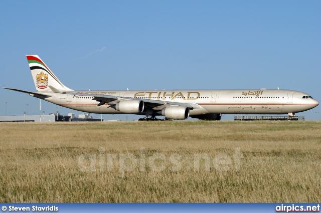 A6-EHF, Airbus A340-600, Etihad Airways