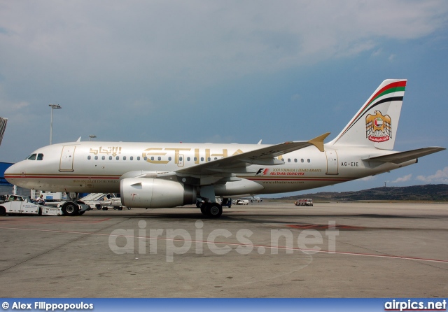 A6-EIE, Airbus A319-100LR, Etihad Airways