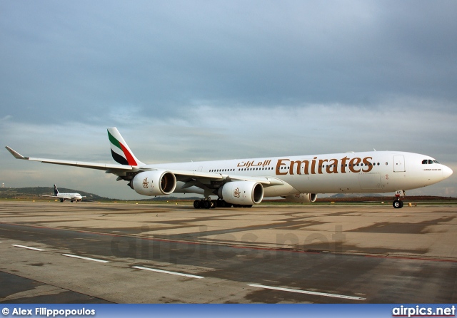 A6-ERC, Airbus A340-500, Emirates