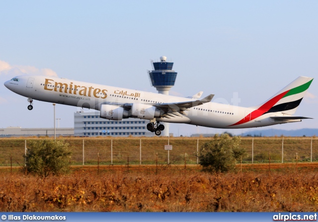 A6-ERE, Airbus A340-500, Emirates