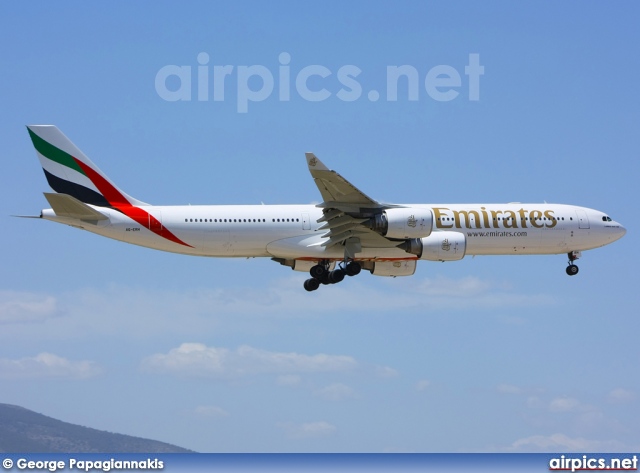 A6-ERH, Airbus A340-500, Emirates